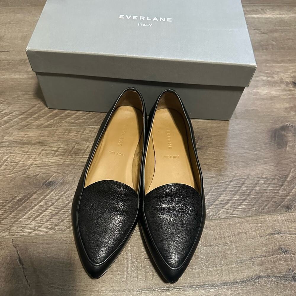 Everlane The Modern Point Loafer Black 5.5 NWB Made In Italy - Picture 4 of 8